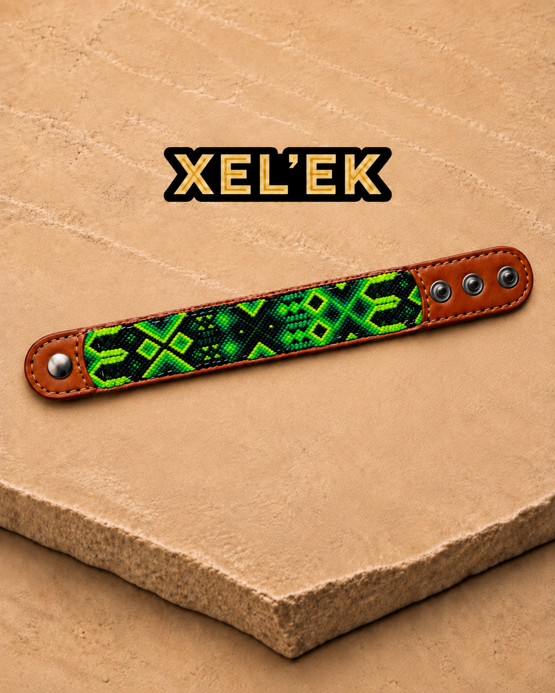 Pulsera gruesa con piel Lakam'ha